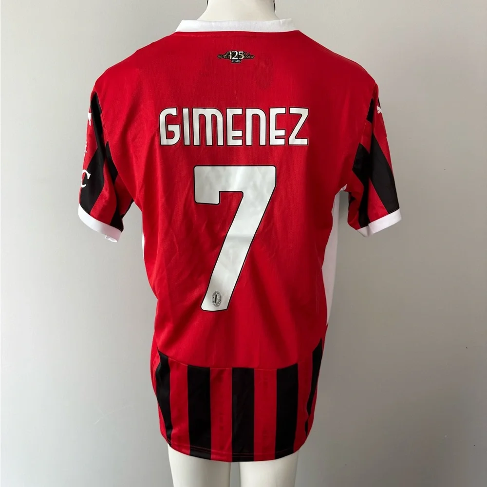 Santiago Gimenez #7 AC Milan New Men’s Serie A Puma Home Soccer Jersey - Picture 7 of 10